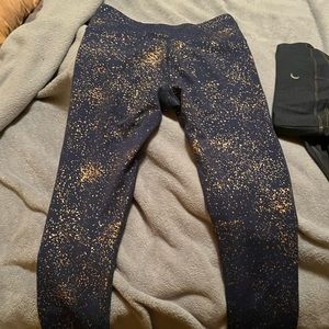 Zyia Navy Stay Gold Leggings
